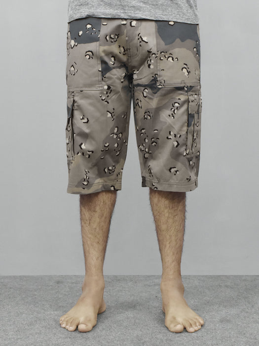 Iblero Camouflage Cargo Short For Men-Camouflage-RT2473