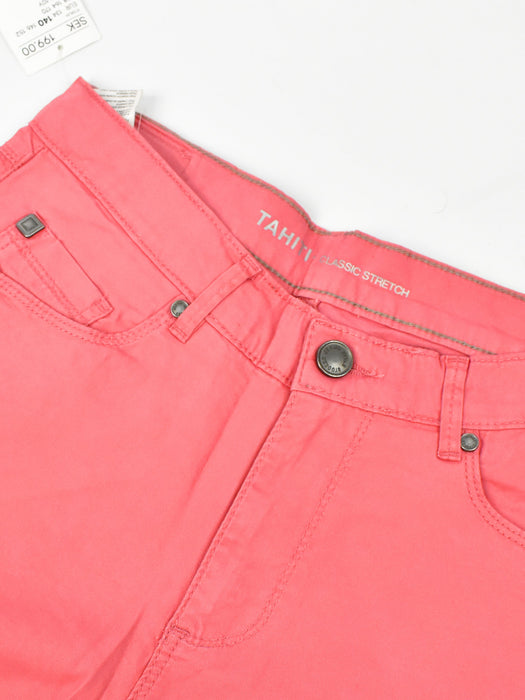 Stooker Slim Fit Stretch Capri For Ladies-Light Hot Pink-F175