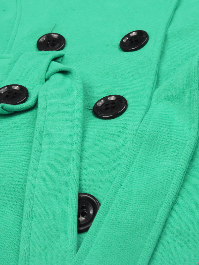 McKenzie Stylish Long Trench Coat For Ladies-Light Green-RT1053