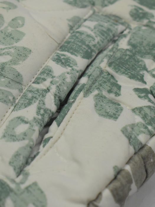 Mango Quilted Zipper Mock Neck Jacket For Kids-Allover Print-RT996