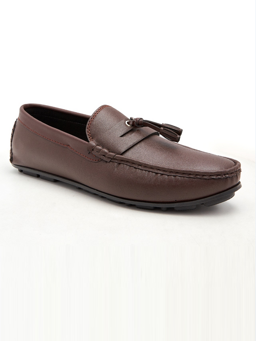 Men's Shoes With Leather Tassel-Brown-SP5673