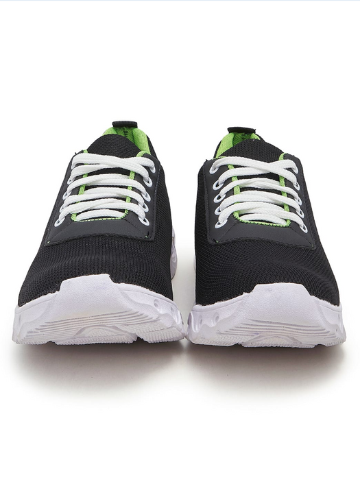 Classic Jogger Shoes with Padded insole For Men-Black & White-SP5516