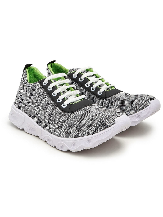Classic Jogger Shoes with Padded insole For Men-Grey Camouflage-SP5517