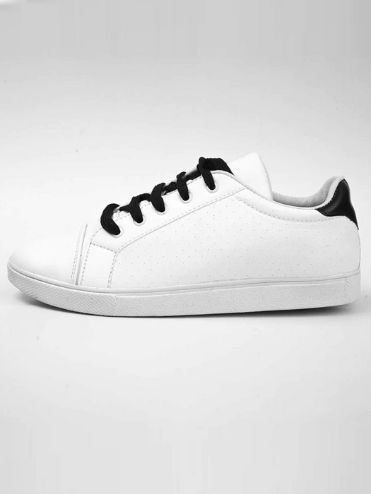 R-One Men's Palermo Fashion Sneakers Shoes-White & Black-RT680