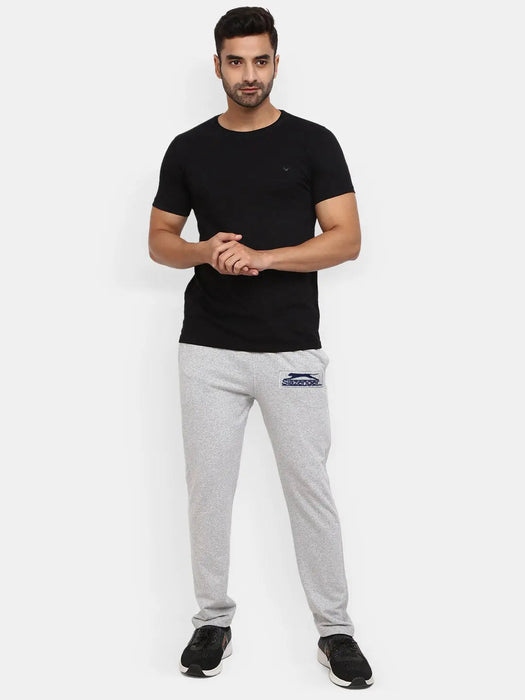 Slazenger Straight Fit Fleece Trouser For Men-Grey Melange-RT2112