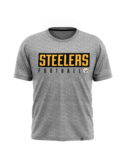 47 Single Jersey Crew Neck Tee Shirt For Men-Grey Melange-BE14762