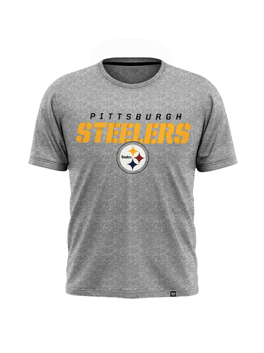 47 Single Jersey Crew Neck Tee Shirt For Men-Grey Melange-BE14761