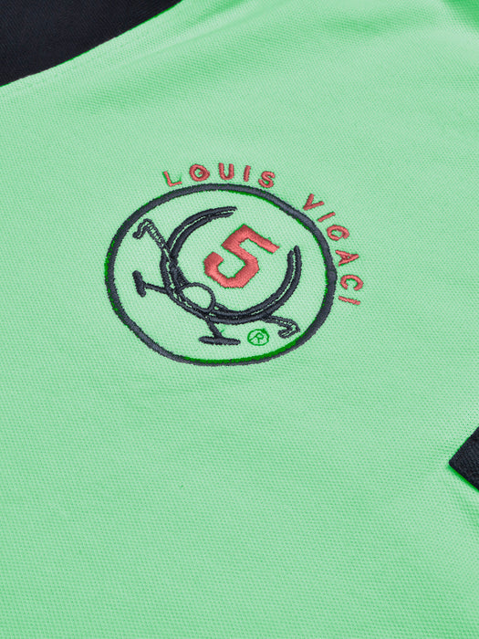 LV Summer Polo Shirt For Men-Light Green & Dark Navy-RT2375