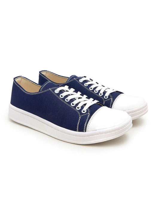 Men Vans Style Sneaker Shoes-Navy Blue-RT1864