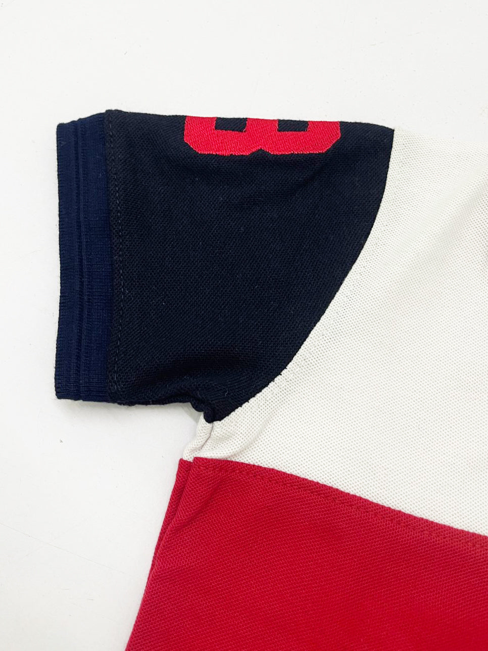 USPA Half Sleeve P.Q Polo Shirt For Kids-White & Red-RT1960