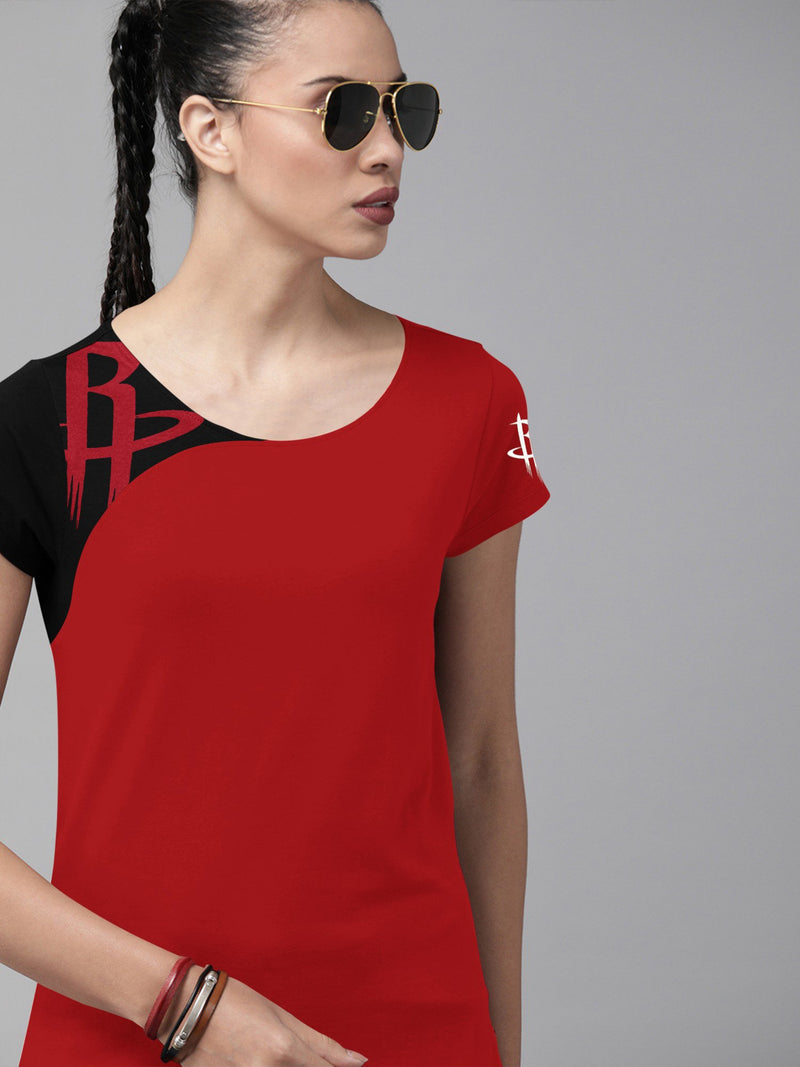 Magestic Single Jersey Deep V Neck Tee Shirt For Ladies-BE14642