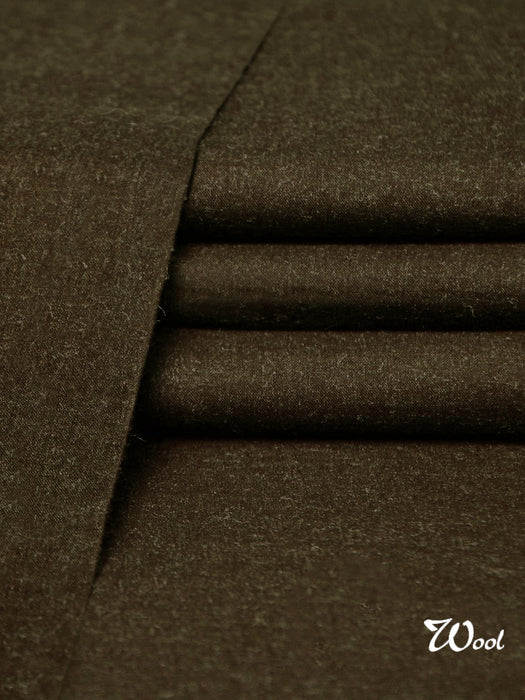 Soft Lawrencepur Wool Unstitched Fabric For Winter-Brown-RT1278