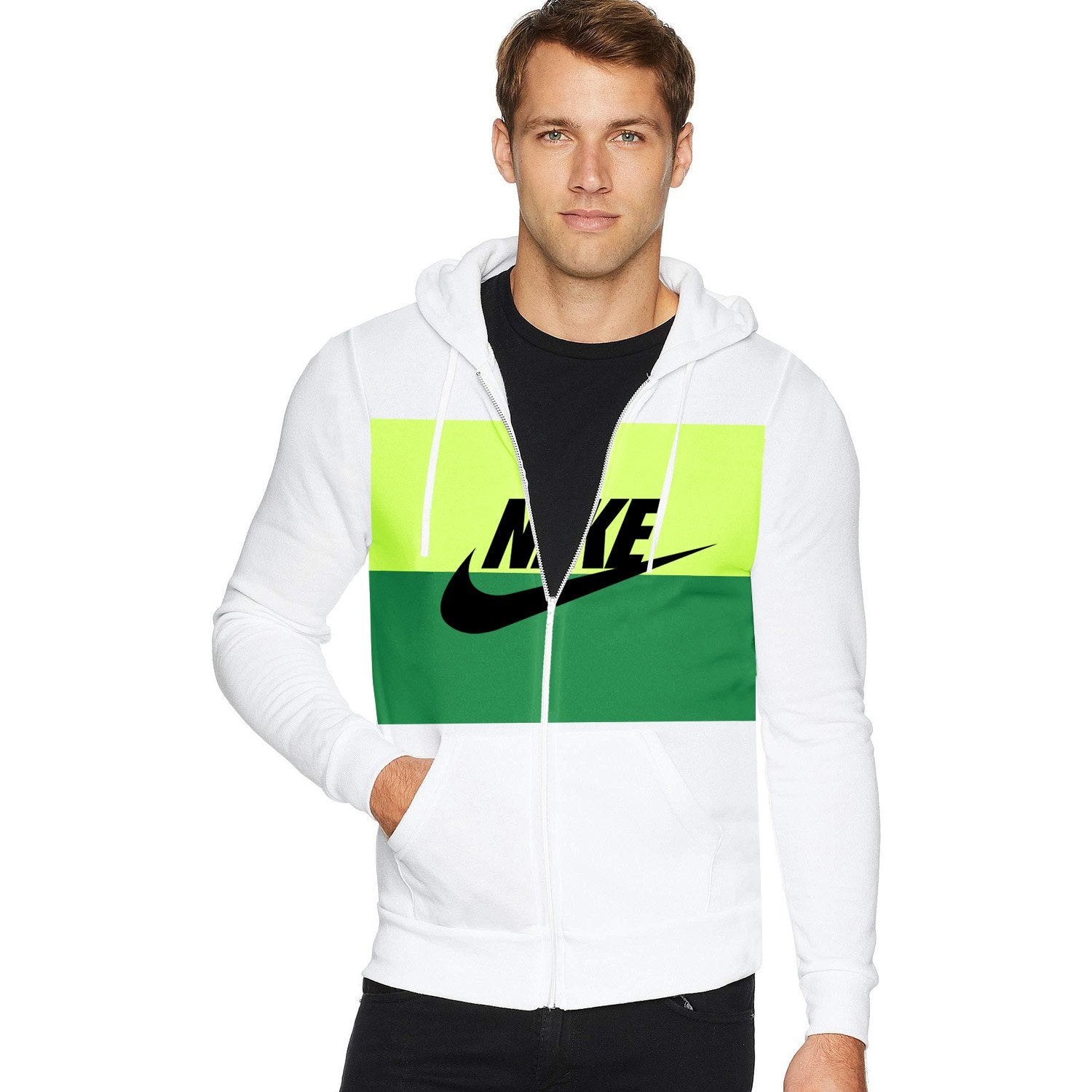 Men Zipper Hood