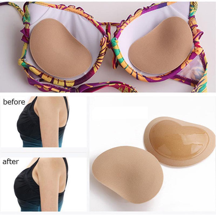 Self Adhesive Nipple Cover Paste Silicone Ladies Push Up Bra-Skin-SP2515