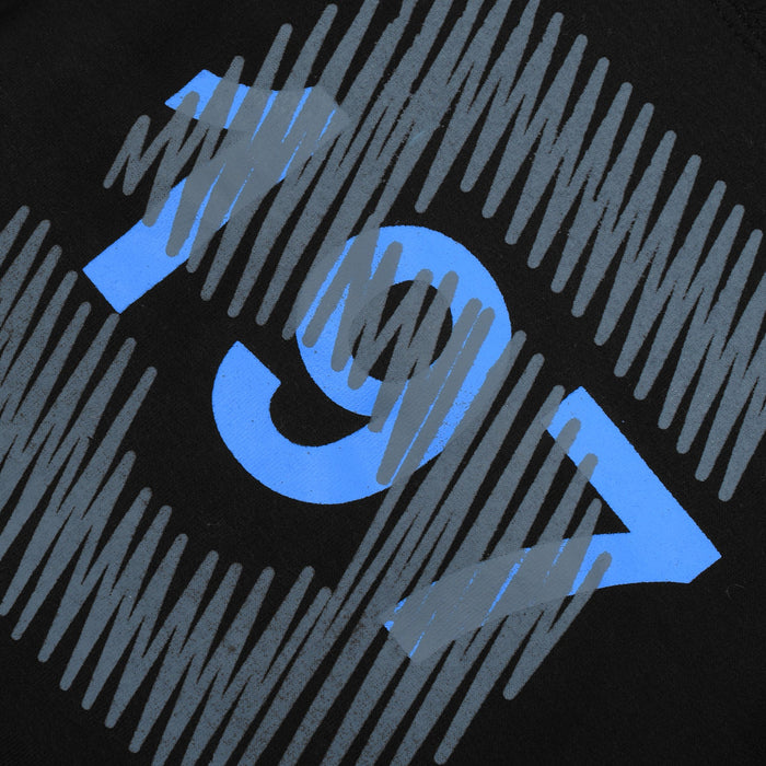 Baby Club Terry Fleece Sweatshirt For Kids-Black with Print-BE12805