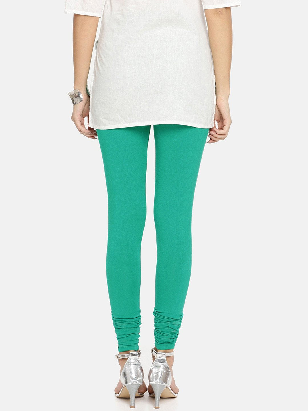 Bella Couture Leggings For Ladies-Cyan Blue-AN2556