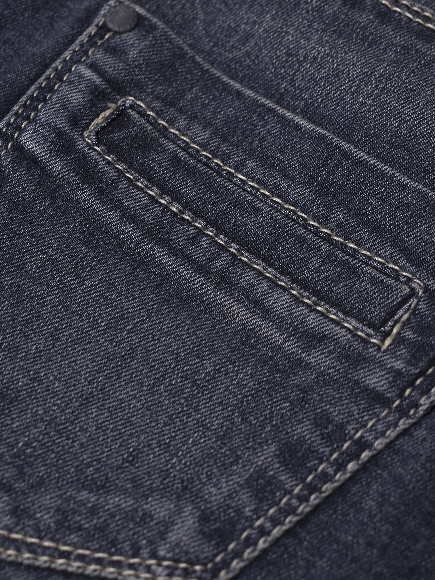 Canaieu Jeans Mid Rise Skirt For Girls-Mid Navy Faded-F191