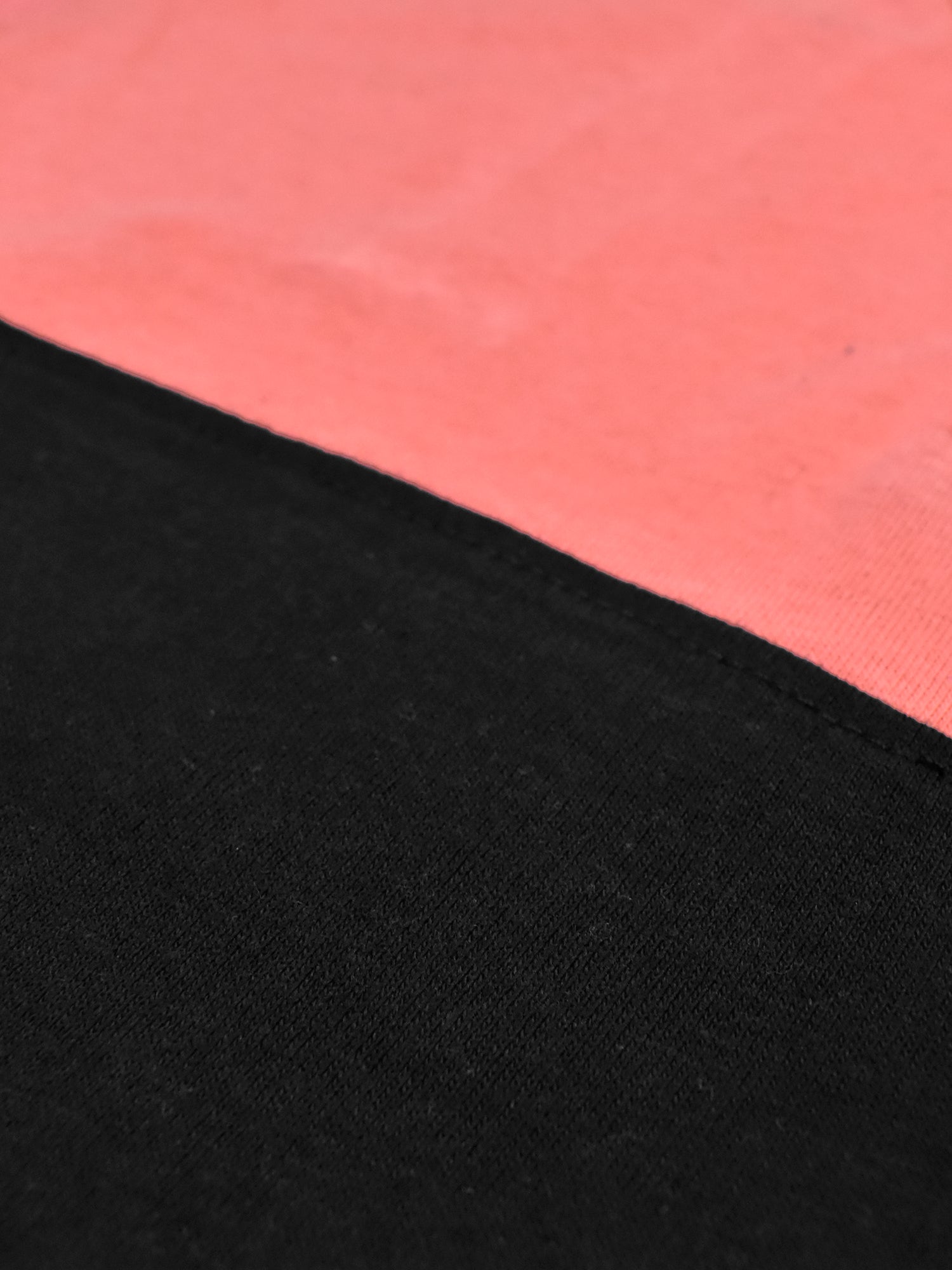 Champion Single Jersey Polo Shirt For Kids-Coral Pink & Black Panels-RT2406