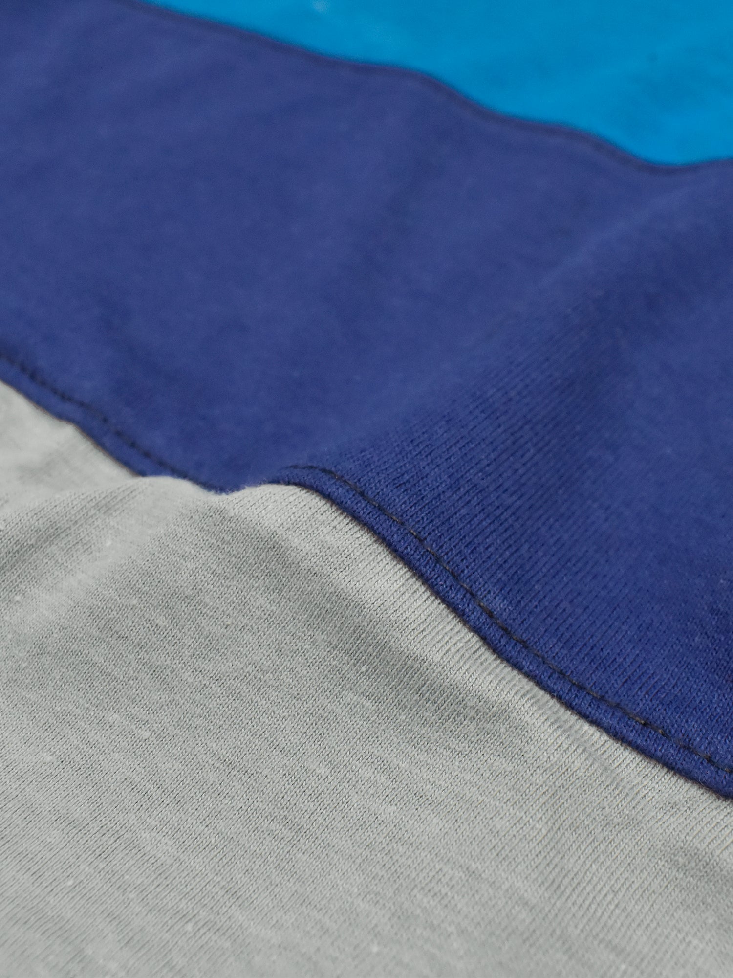 Champion Single Jersey Polo Shirt For Kids-Grey with Dark Blue & Sky Blue-RT2411