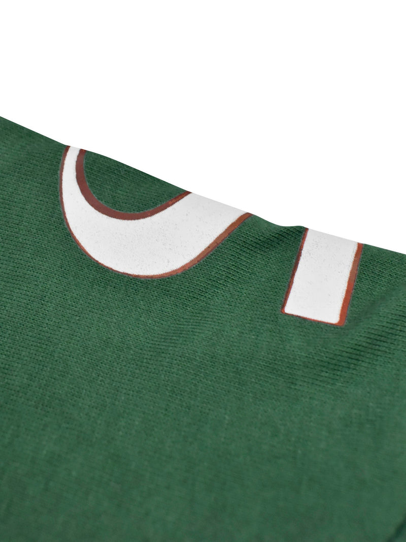 Champion Single Jersey Polo Shirt For Kids-Dark Green with Red & Grey Melange Panels-BE14433