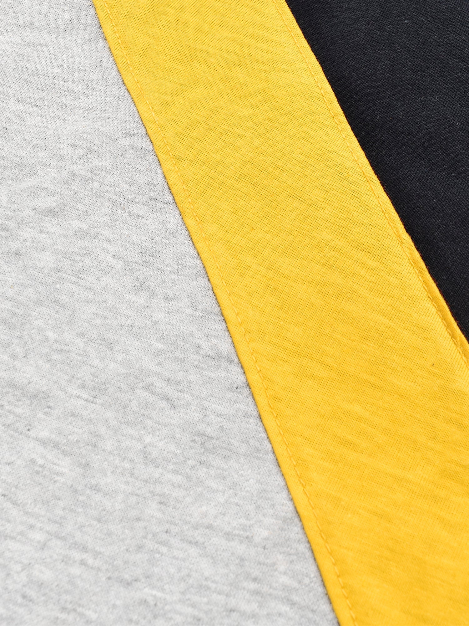 Champion Single Jersey Polo Shirt For Kids-Grey Melange with Yellow & Navy Panels-RT2424