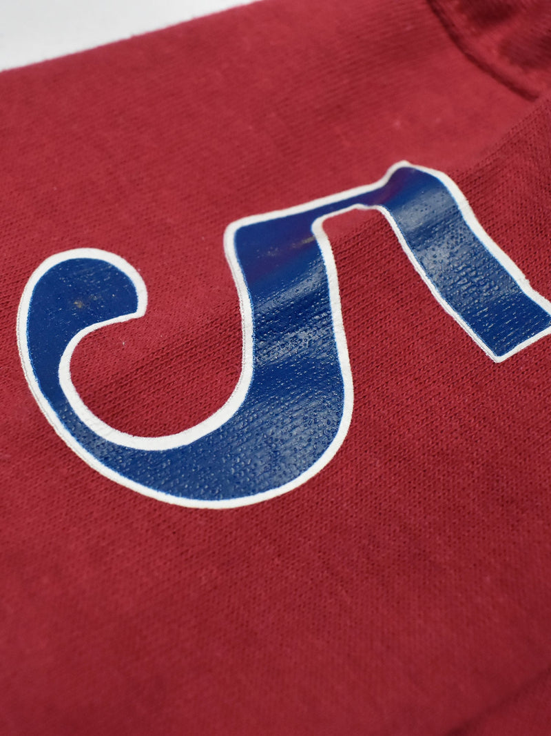 Champion Single Jersey Polo Shirt For Kids-Red & White with Navy Melange Panels-BE14409
