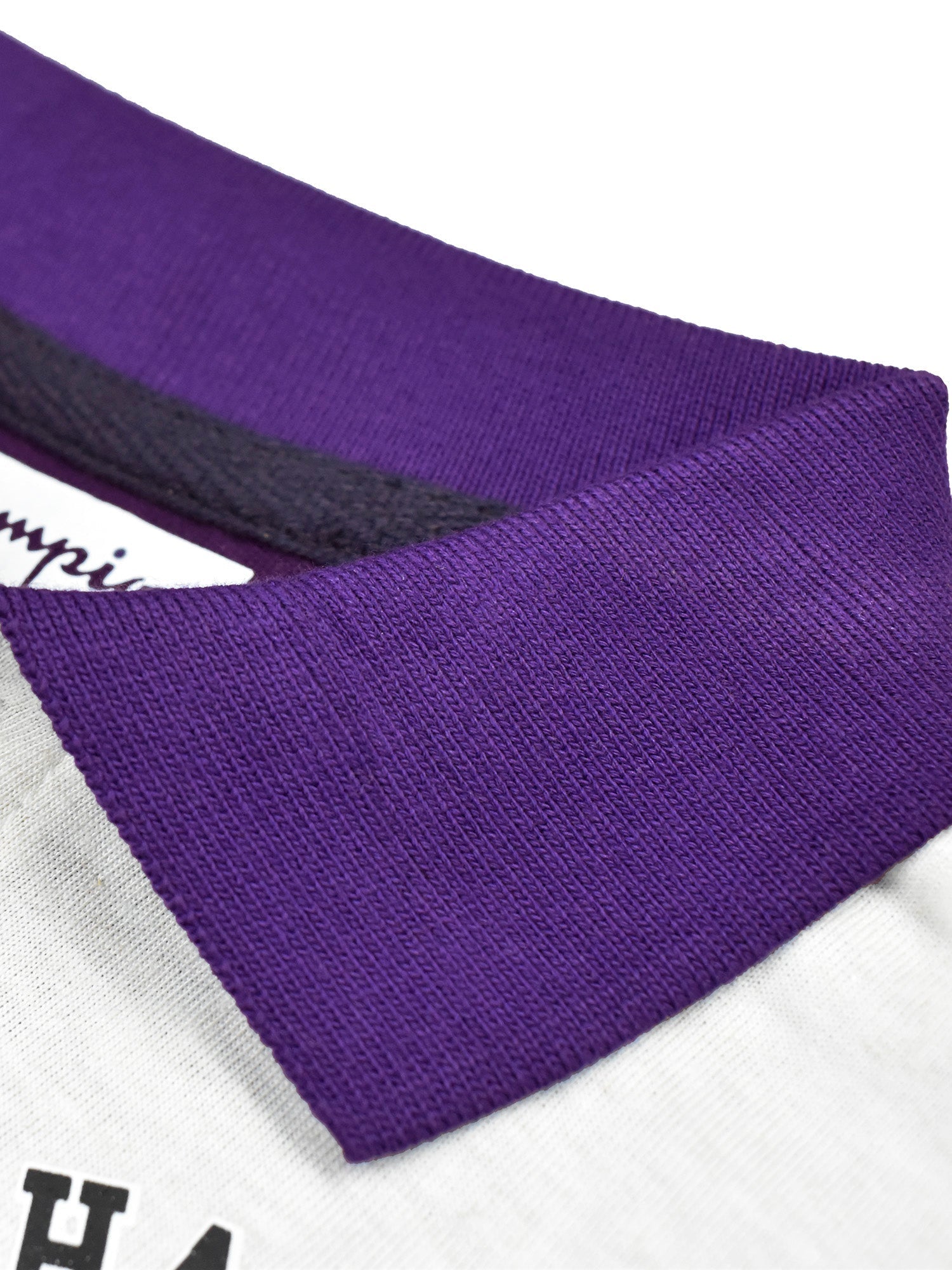 Champion Single Jersey Polo Shirt For Kids-Purple & Yellow with White-RT2403