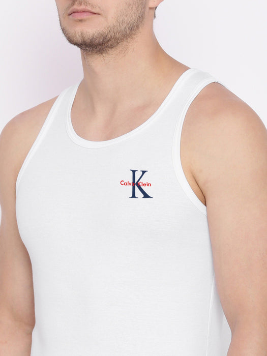 CK Innerwear Vests For Men-White-BE14535