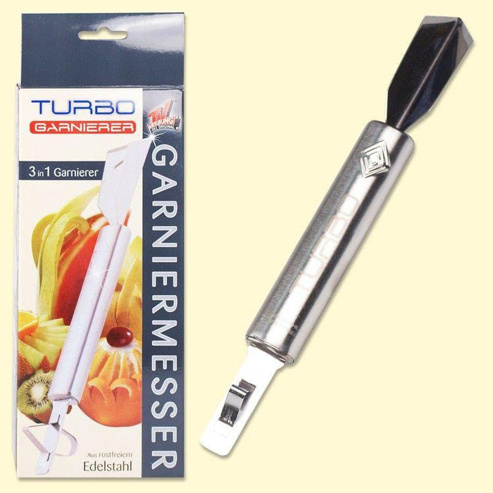 Turbo Products Garnisher The 3 in 1 Garnish Tool for Fruit and Vegetable Decorations-SP2498