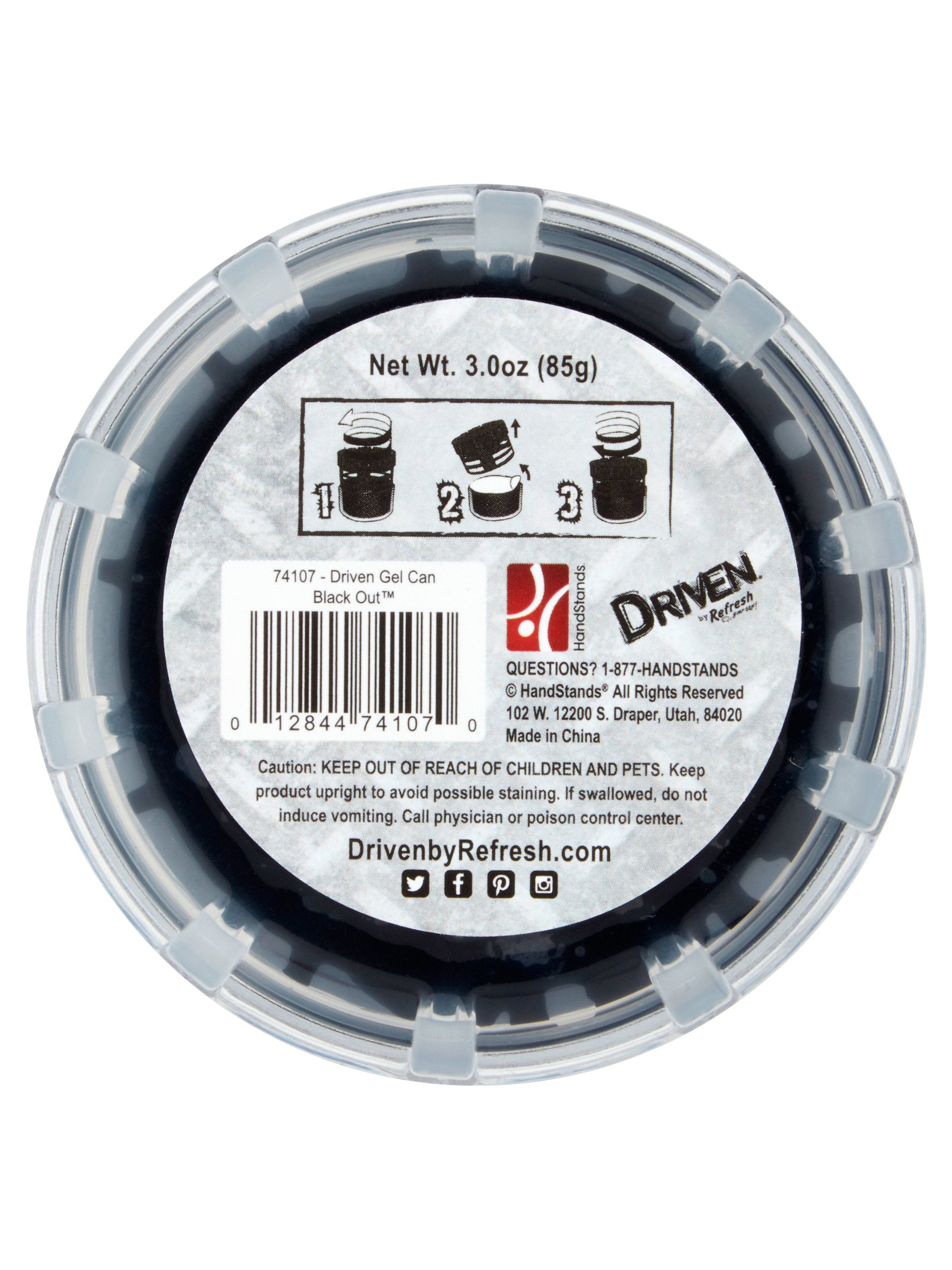 Driven By Refresh Your Car Black Out Gel Can Air Freshener-RT515