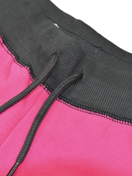 Drift King Regular Fit Zipper Fleece Jogger Trouser For Men-Pink-AN3283