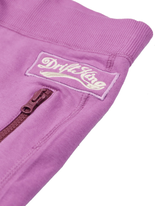 Drift King Slim Fit Zipper Fleece Jogger Trouser For Men-Pink-AN3249