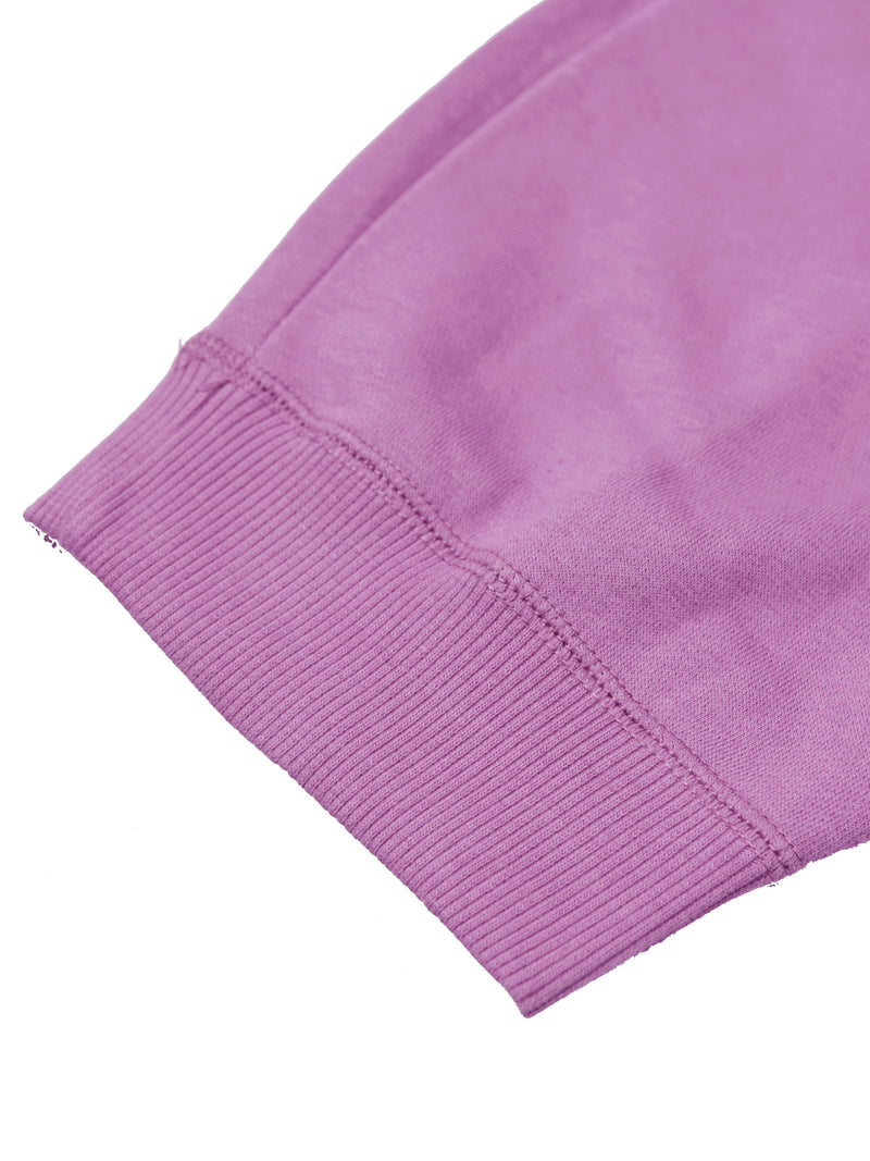 Drift King Slim Fit Zipper Fleece Jogger Trouser For Men-Pink-AN3249