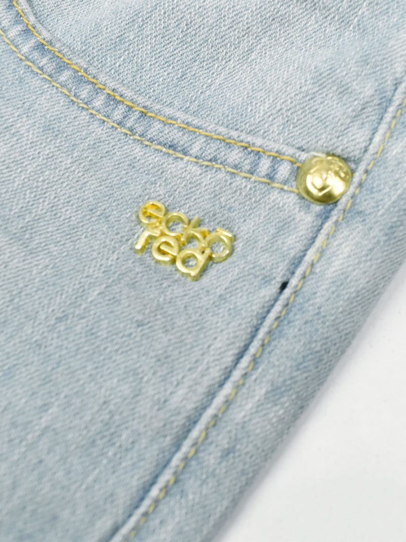 Ecko Red Denim Short For Ladies-Sky Blue-F296