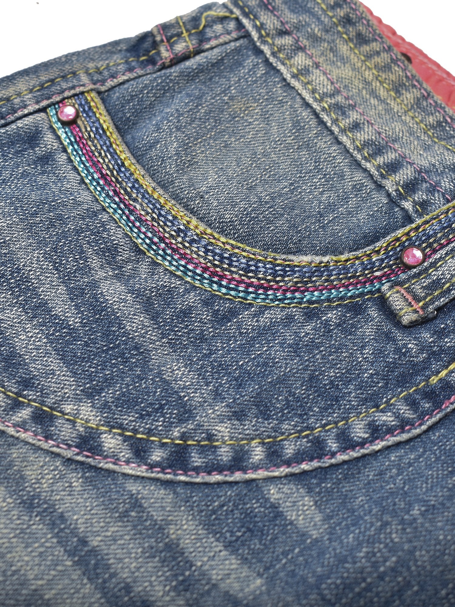 Falmer Denim Skirt For Girls-Light Blue Faded-F195