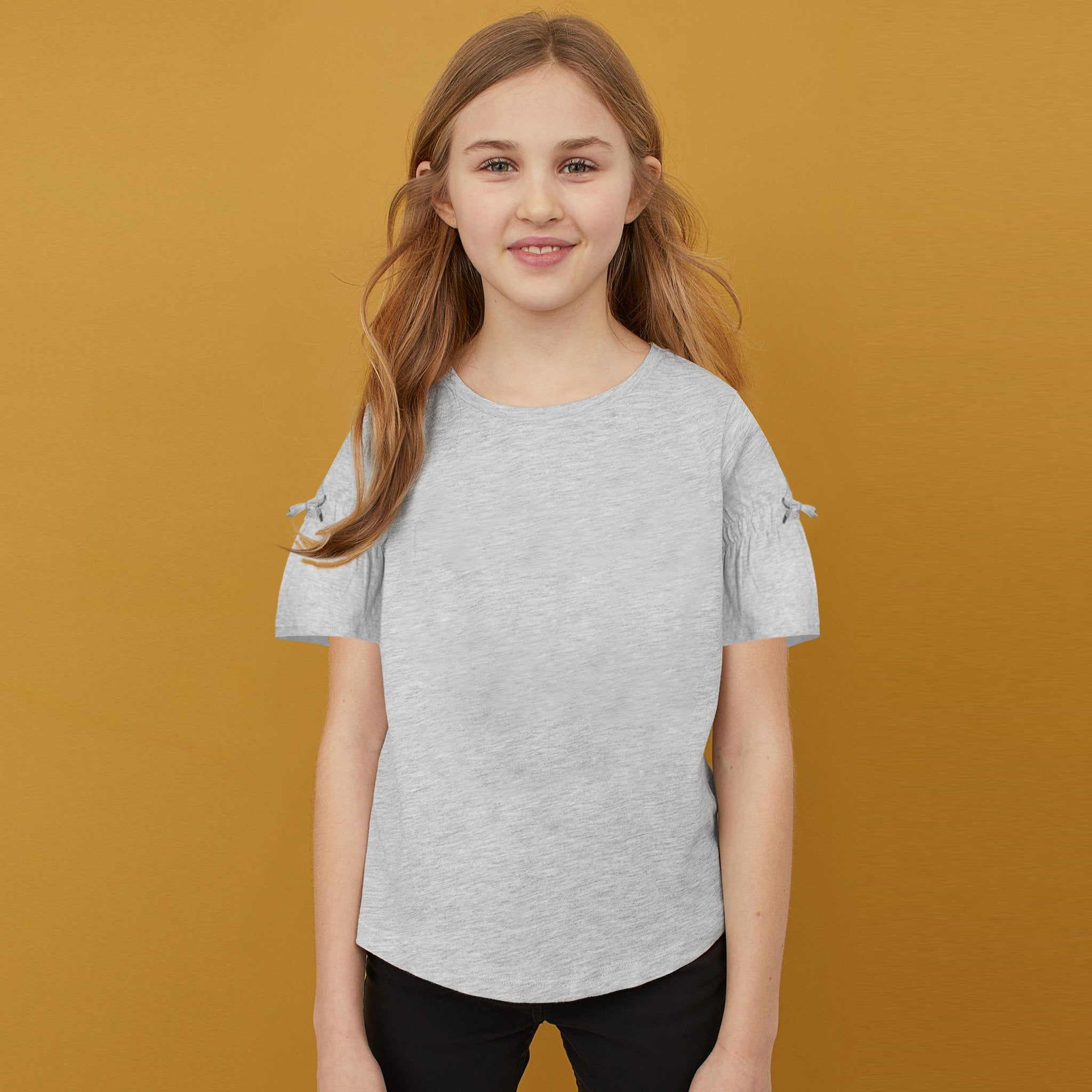 brandsego - Favourite Tee Next Single Jersey Umbrella Sleeve Shirt For Girl-BE8523