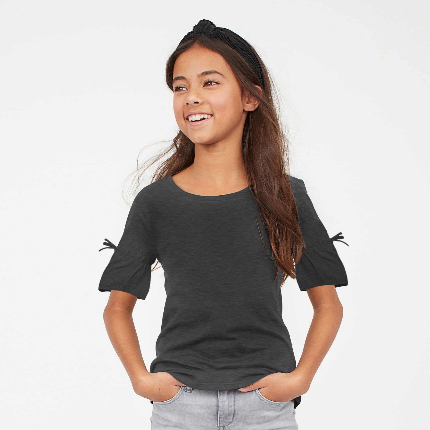 brandsego - Favourite Tee Next Single Jersey Umbrella Sleeve Shirt For Girl-BE8523