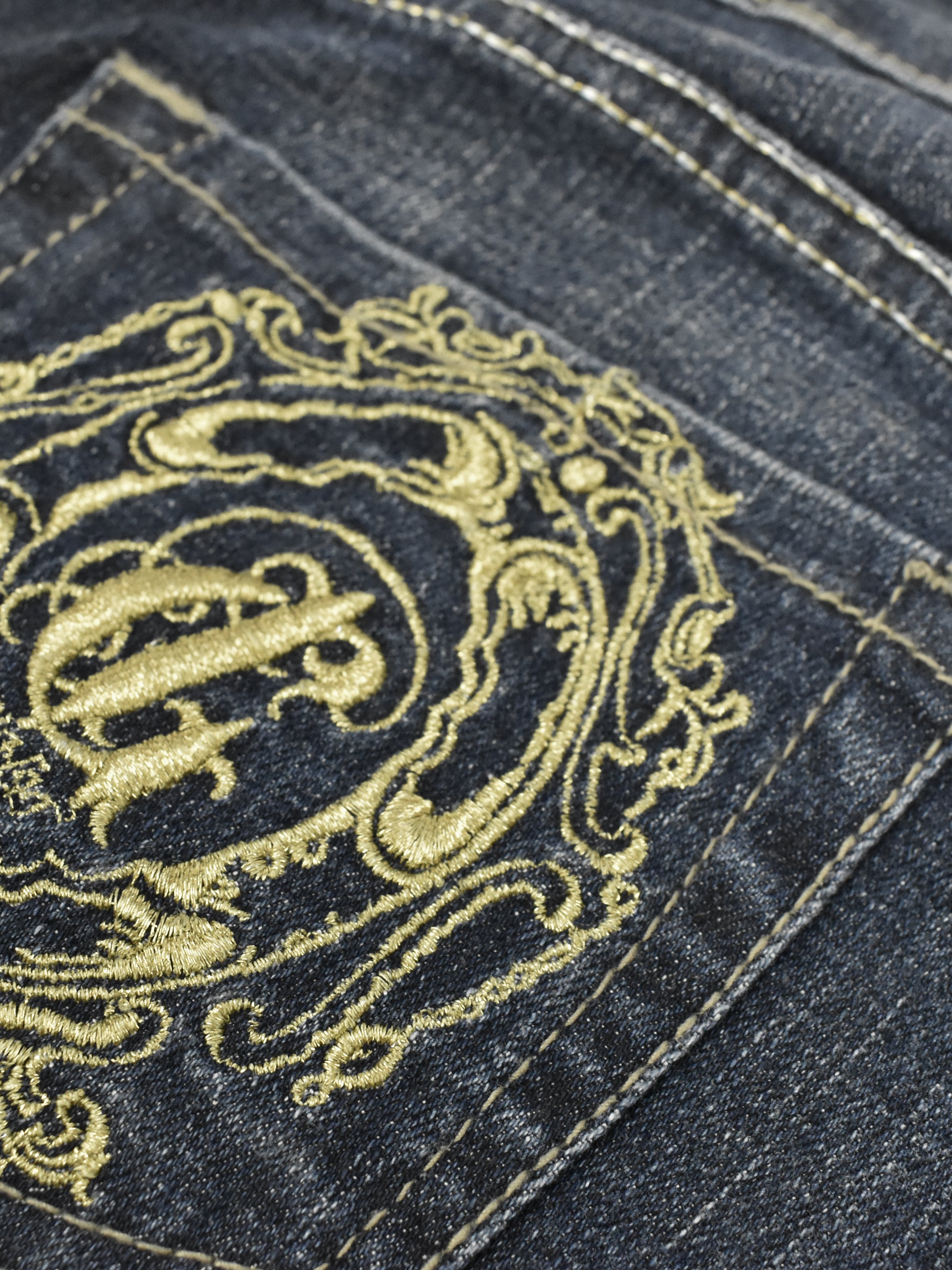G.Unit Denim Short For Ladies-Dark Navy Faded-F237