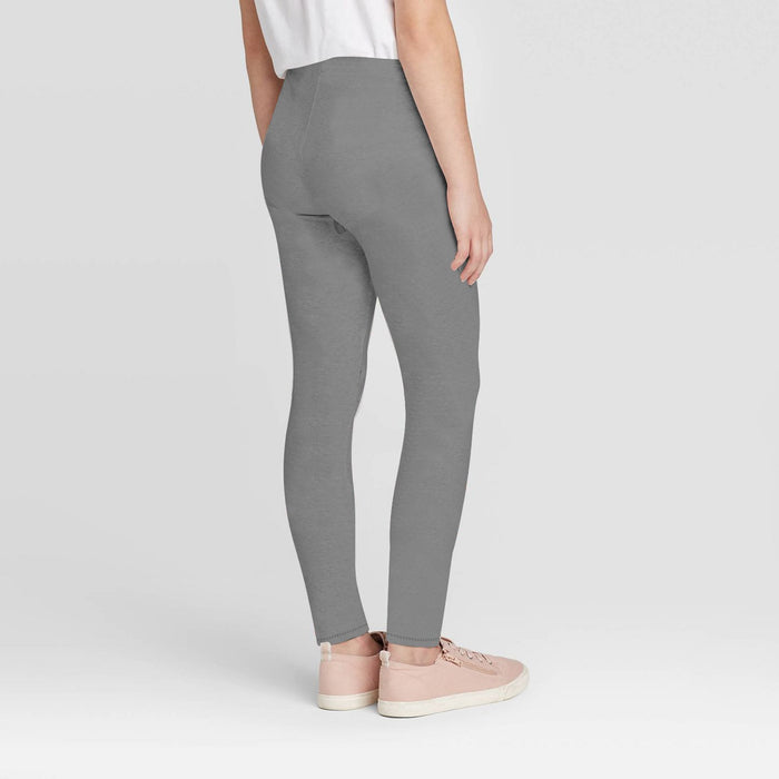 Stylish Legging For Girls-Dark Grey Melange-BE12343