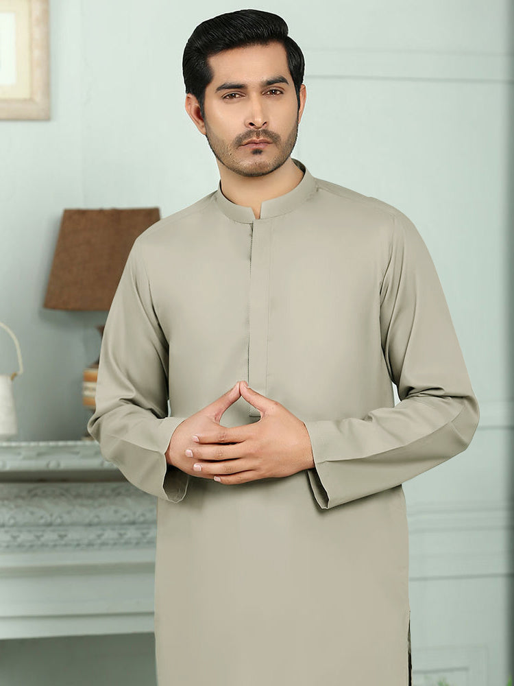 Maryland Cotton Sutton Unstitched Suit For Men-Light Grey-RT2451
