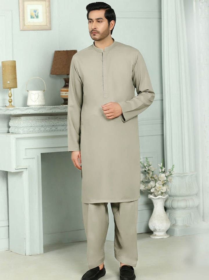 Maryland Cotton Sutton Unstitched Suit For Men-Light Grey-RT2451