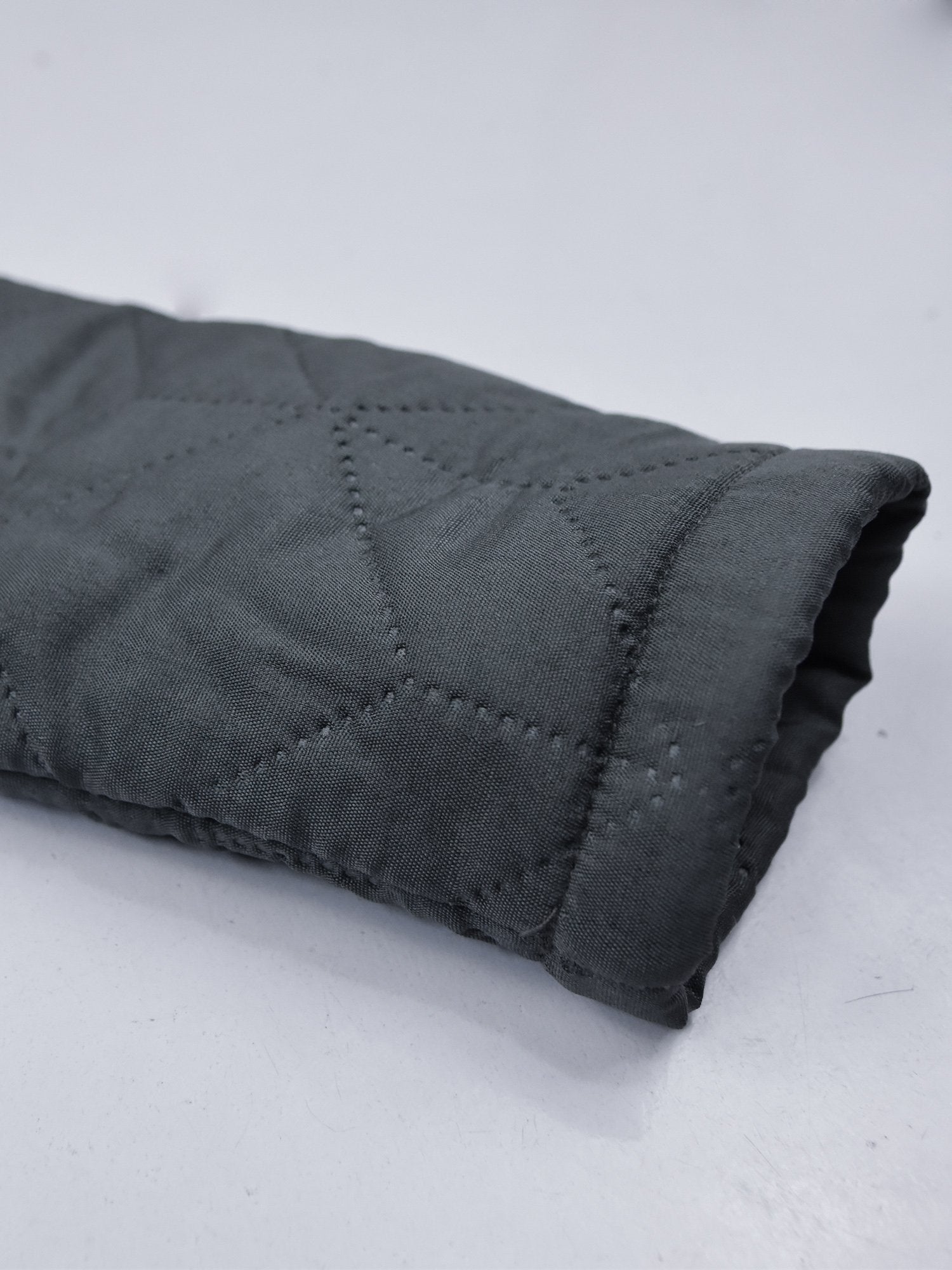 Mango Quilted Zipper Hoodie For Kids-Dark Slate Grey-BE15414