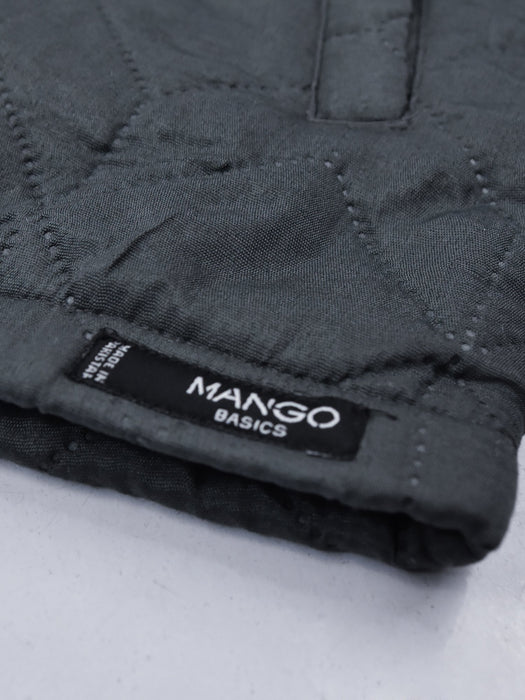 Mango Quilted Zipper Hoodie For Kids-Dark Slate Grey-BE15414