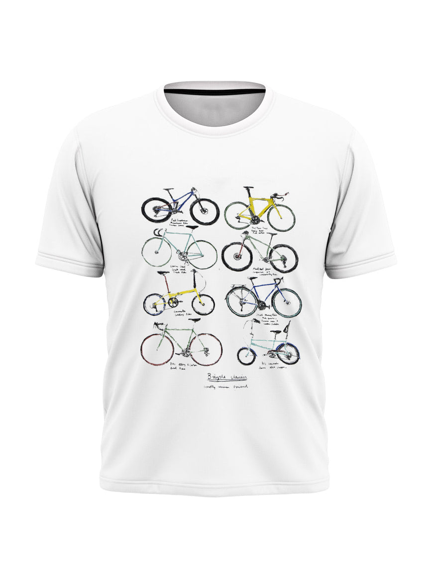 FF Single Jersey Crew Neck Tee Shirt For Men-White with Print-BE16891