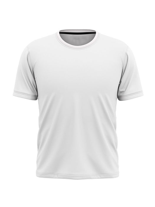 M-17 Single Jersey Crew Neck Tee Shirt For Men-White-AN3871