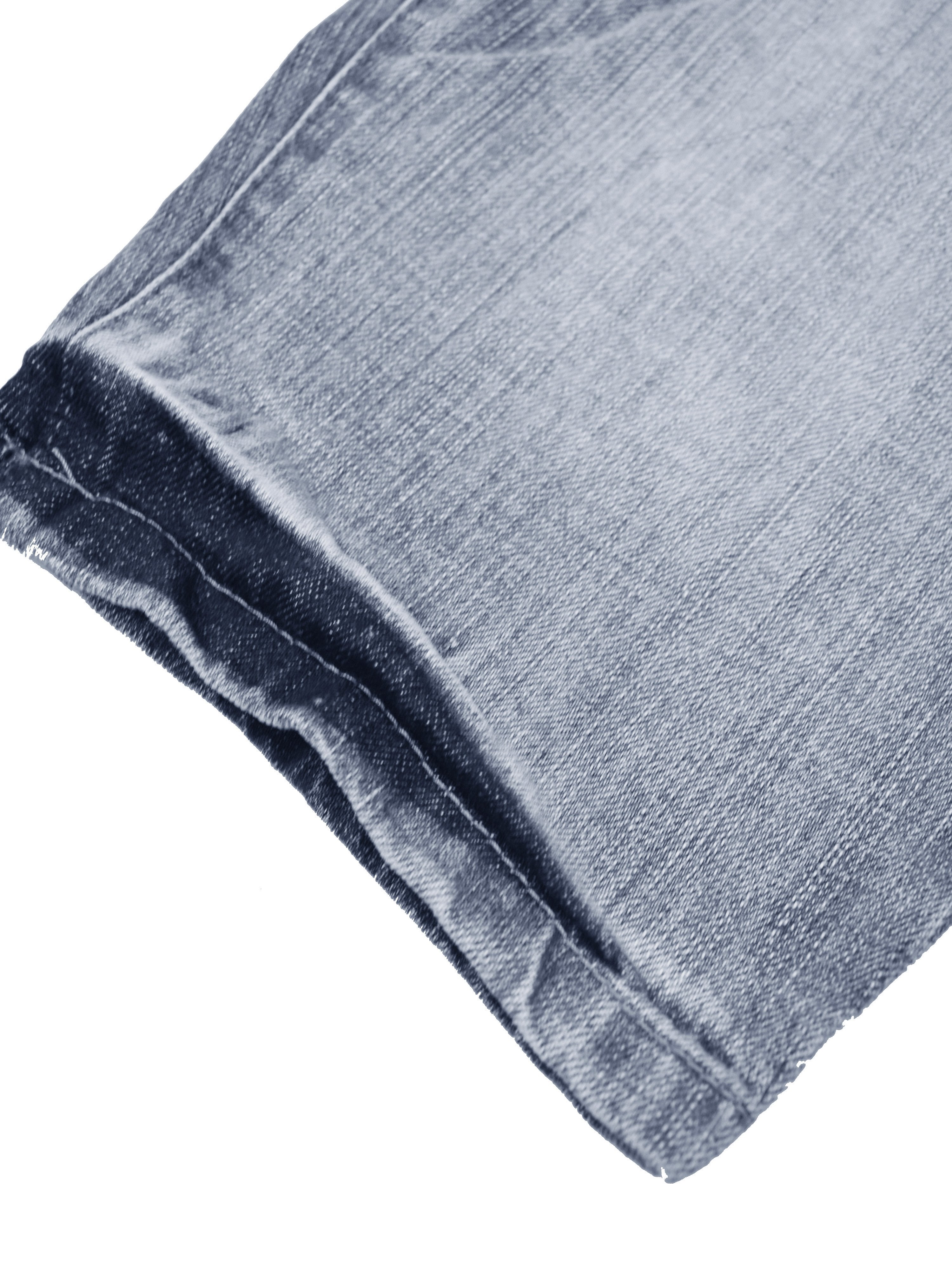 Indigo Denim Short For Ladies-Blue Faded-F237