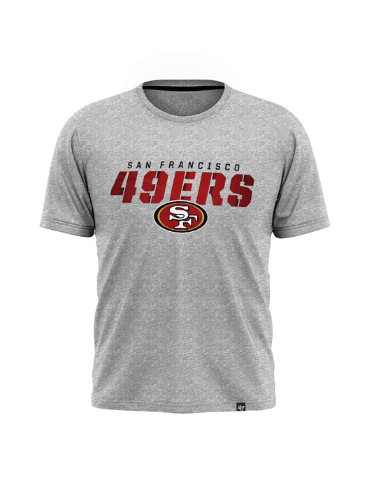 47 Single Jersey Crew Neck Tee Shirt For Men-Grey Melange-AN2913