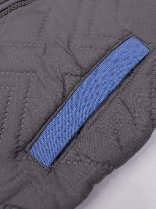 TH Quilted Zipper Baseball Jacket For Kids-Slate Grey & Blue-BE15244