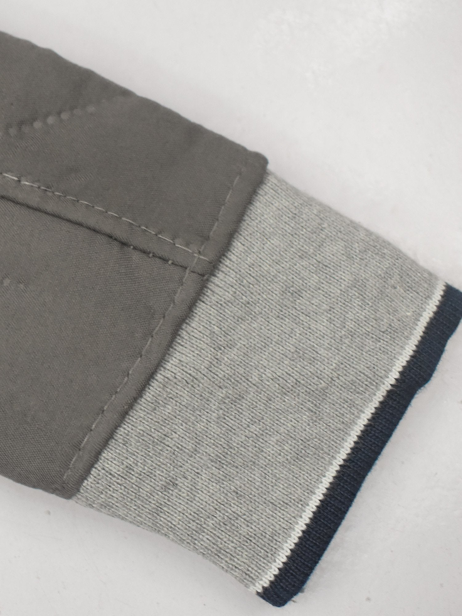 TH Quilted Zipper Baseball Jacket For Kids-Dark Grey-BE15225