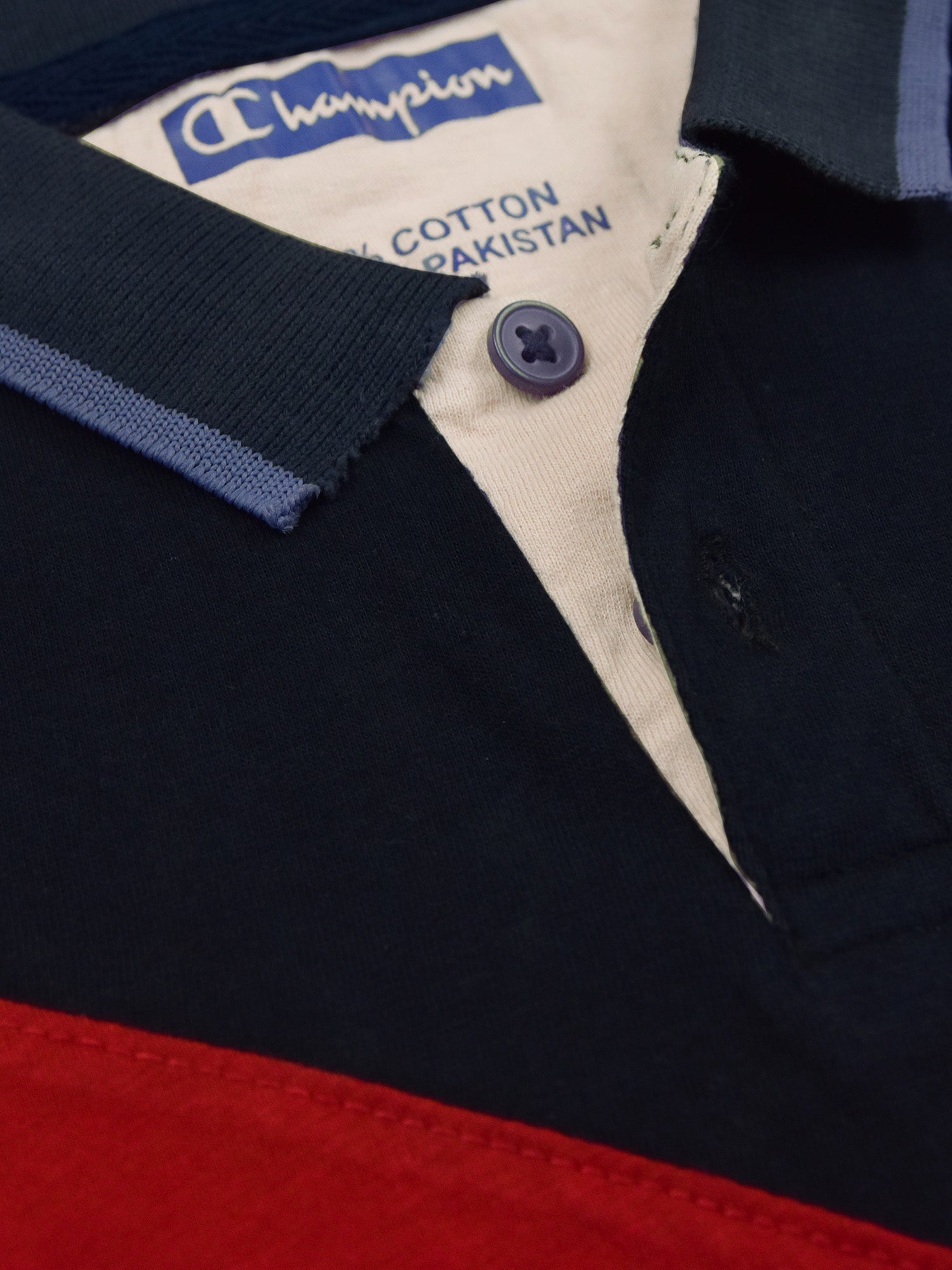 Summer Panel Polo Shirt For Kids-Peach with Red & Navy-RT2408